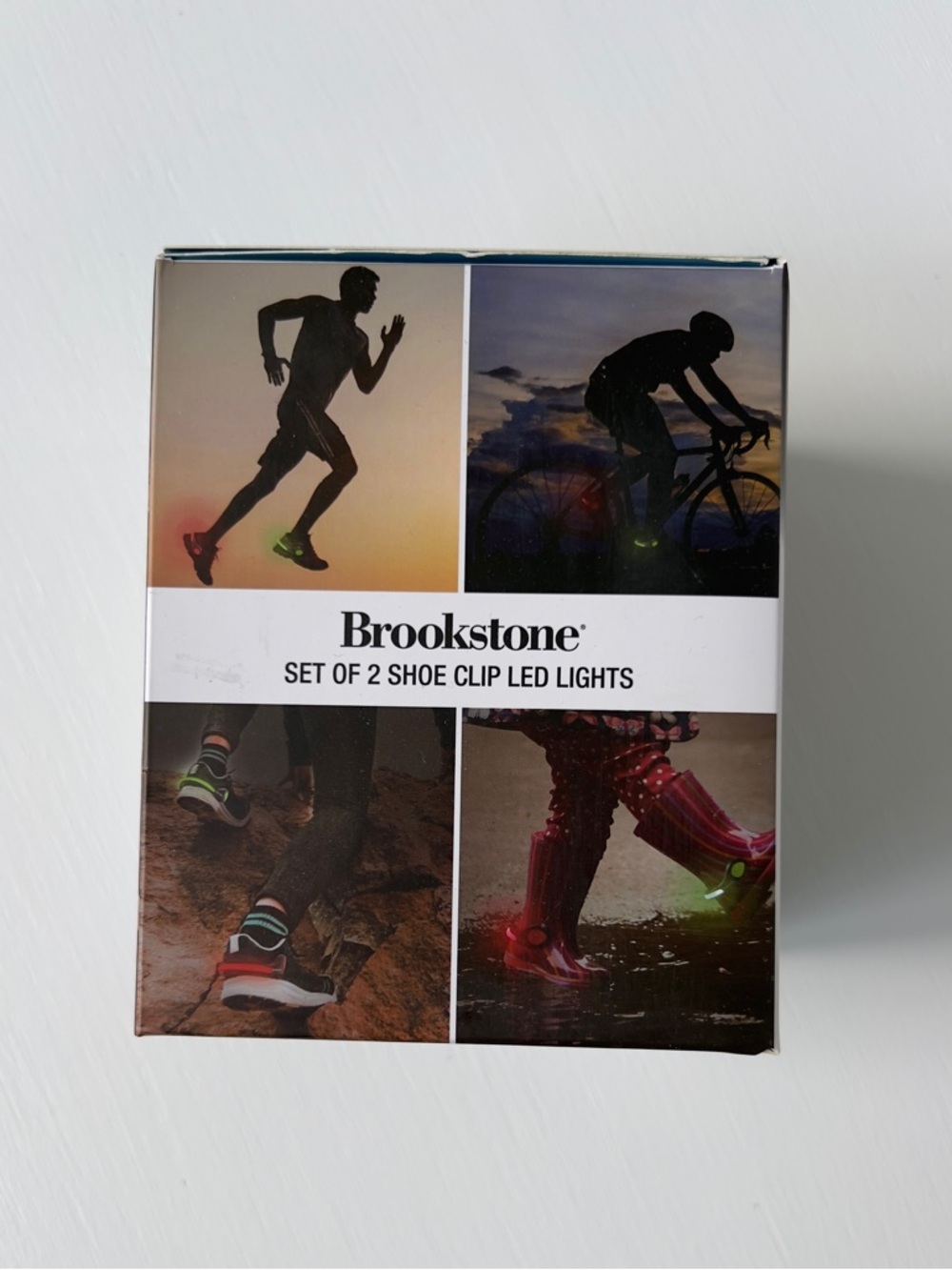 Brookstone Shoe Clip LED Lights - Red & Green - Picture 3 of 4